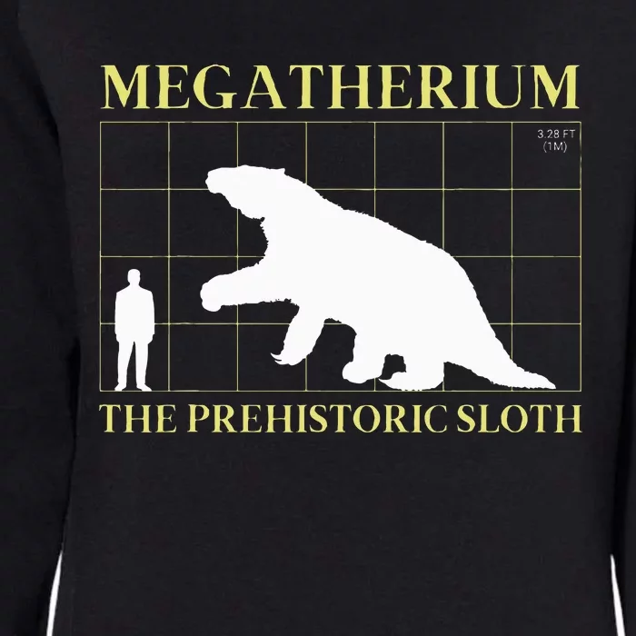 Megatherium the Prehistoric Sloth Extinct Giant Womens California Wash Sweatshirt