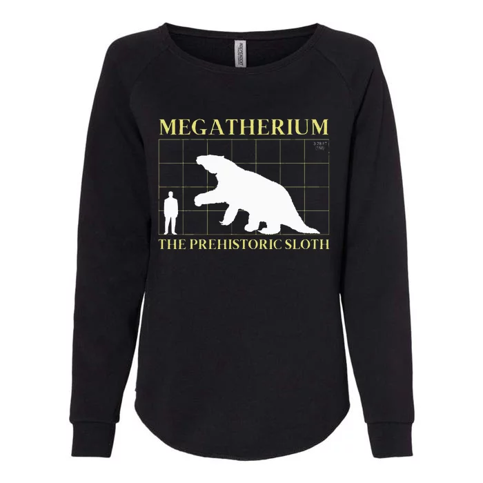 Megatherium the Prehistoric Sloth Extinct Giant Womens California Wash Sweatshirt