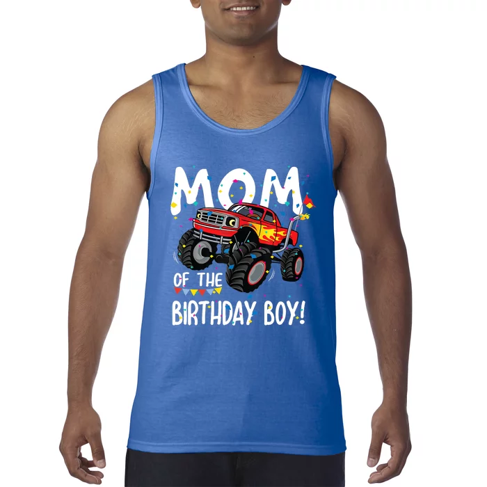 Monster Truck Party Mom Of Birthday Boy Gift Tank Top