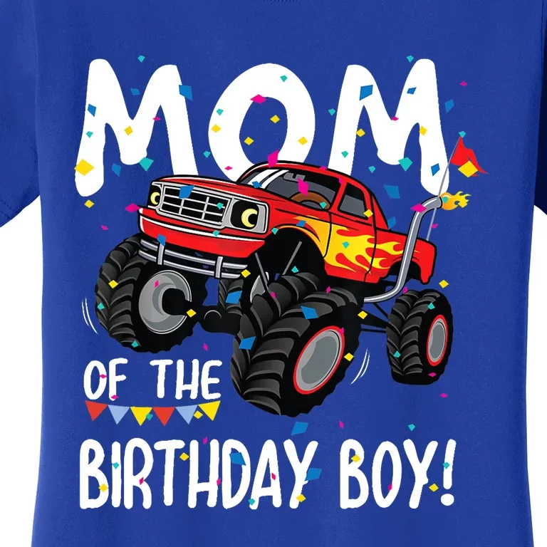 Monster Truck Party Mom Of Birthday Boy Gift Women's T-Shirt