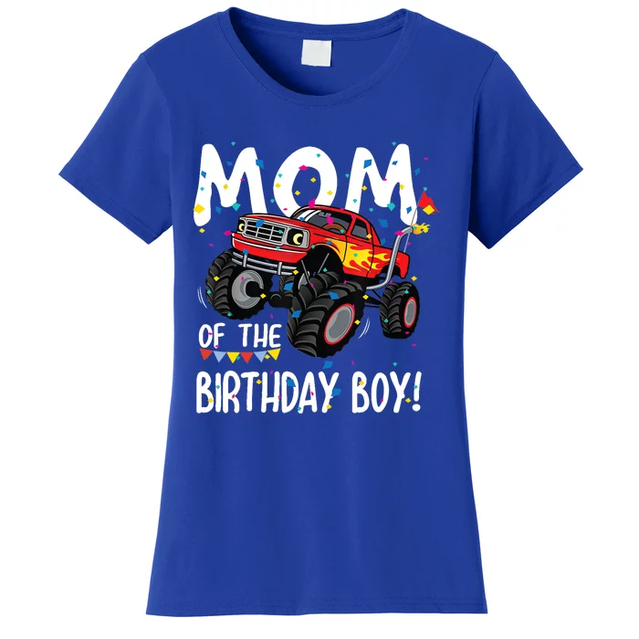 Monster Truck Party Mom Of Birthday Boy Gift Women's T-Shirt