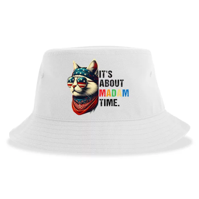 Madam Time President 2024 Kamala Harris Dnc Rally Sustainable Bucket Hat