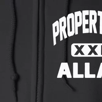 Mike Tyson Property Of Allah Full Zip Hoodie