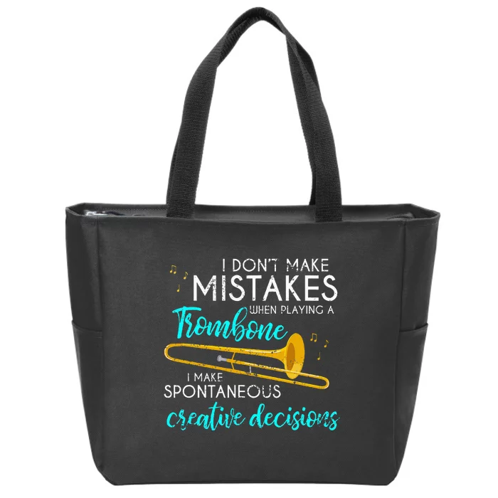 Musician Trombone Player Gift Trombone Zip Tote Bag