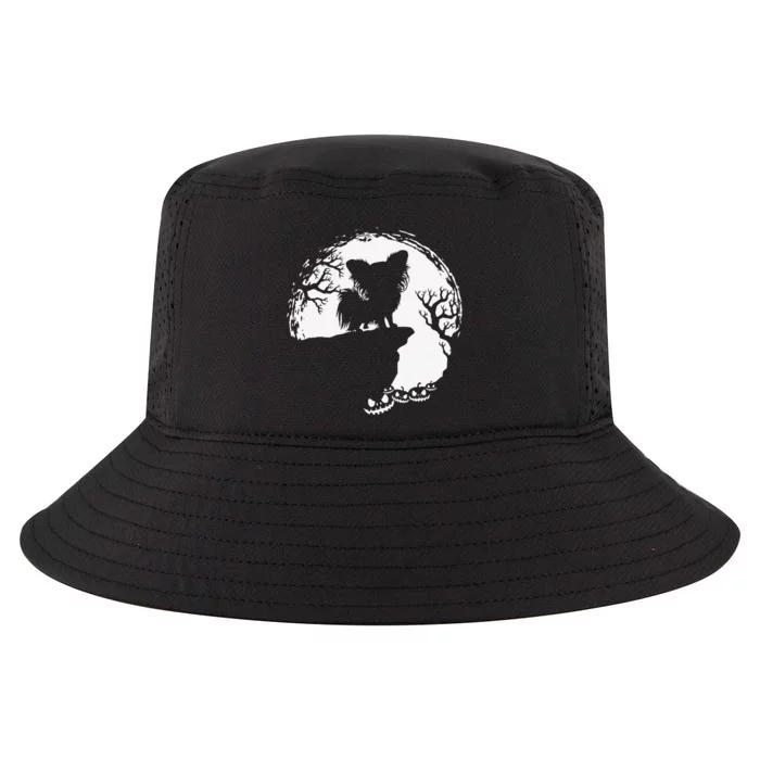 Moon Tree Pumpkin Mountain Incredible Papillion Dog Cool Comfort Performance Bucket Hat