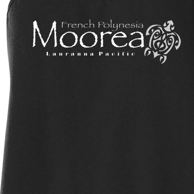 Moorea Turtle Polynesian Tribal Tattoo Turtle Women's Racerback Tank