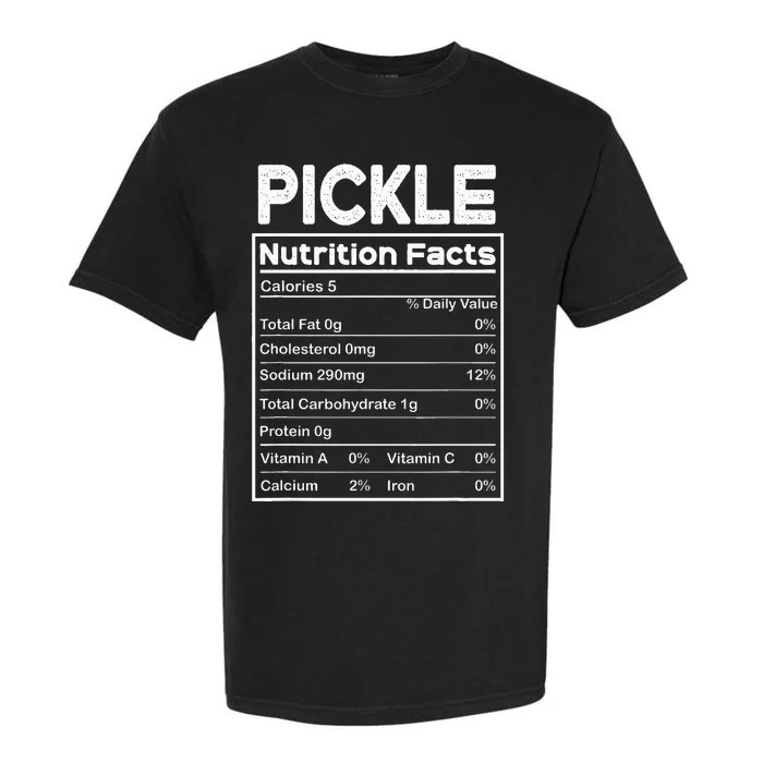 Matching Thanksgiving Pjs For Family Pickle Nutrition Facts Garment-Dyed Heavyweight T-Shirt