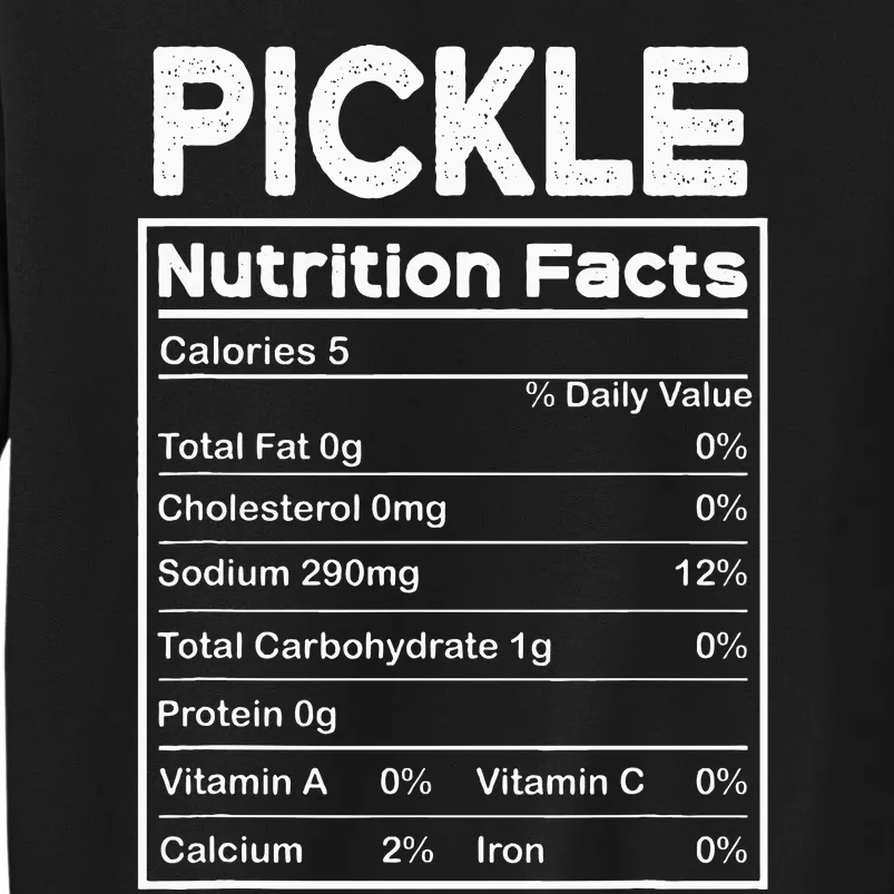 Matching Thanksgiving Pjs For Family Pickle Nutrition Facts Sweatshirt