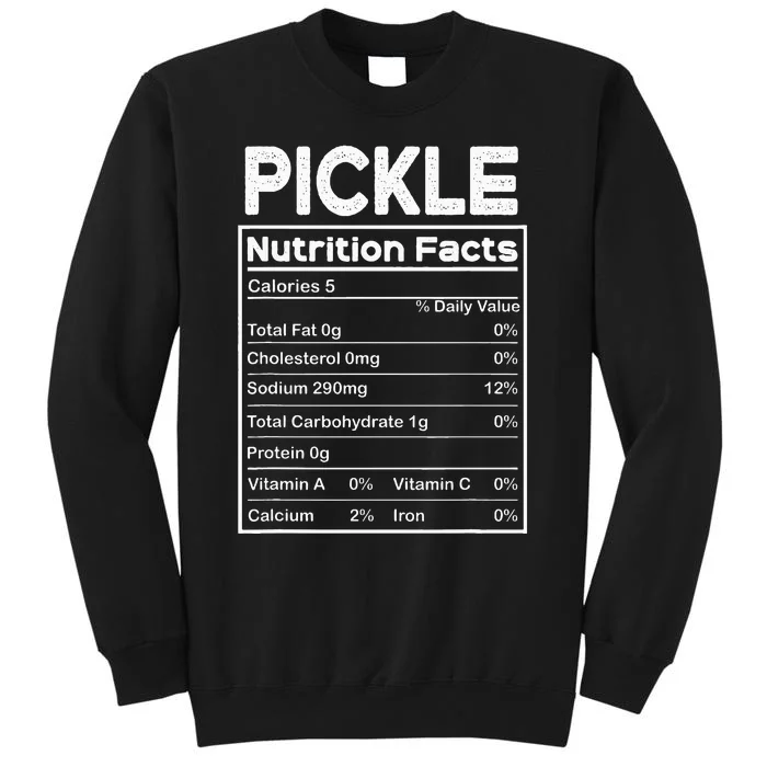 Matching Thanksgiving Pjs For Family Pickle Nutrition Facts Sweatshirt