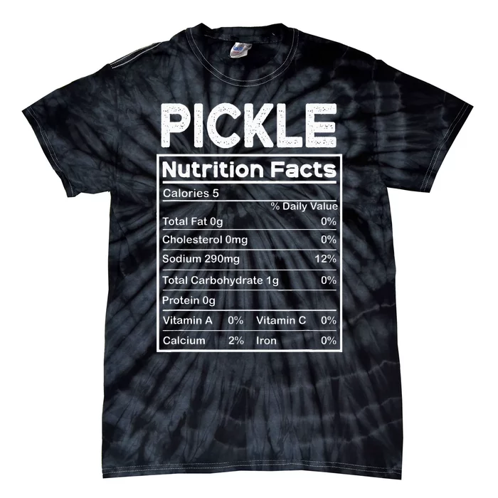 Matching Thanksgiving Pjs For Family Pickle Nutrition Facts Tie-Dye T-Shirt