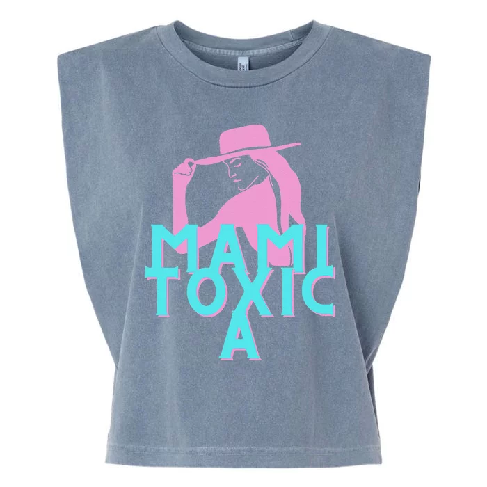 Mami ToxicA Pink with Aqua Garment-Dyed Women's Muscle Tee