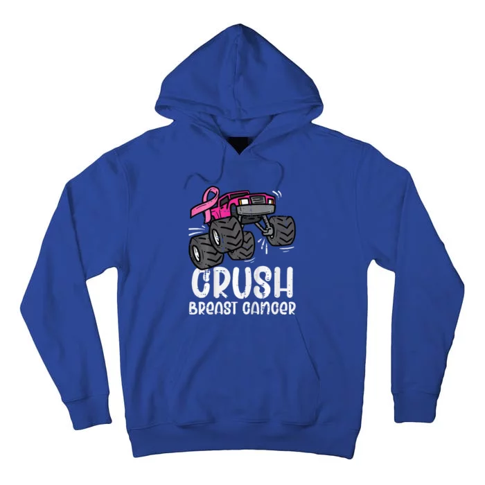 Monster Truck Pink Breast Cancer Awareness Tall Hoodie