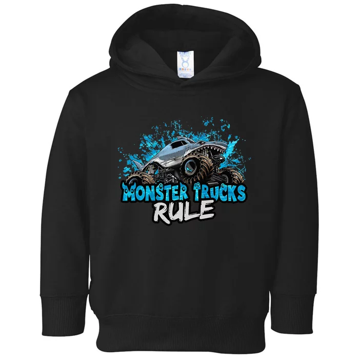 Monster Trucks Rule Toddler Hoodie