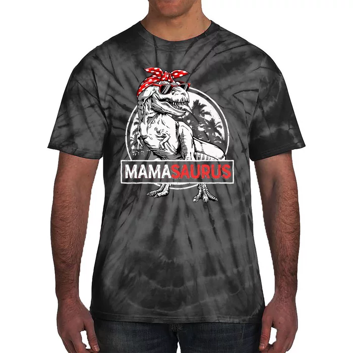 Mamasaurus T Rex Dinosaur Funny Mama Saurus Mothers Family Tie-Dye T-Shirt