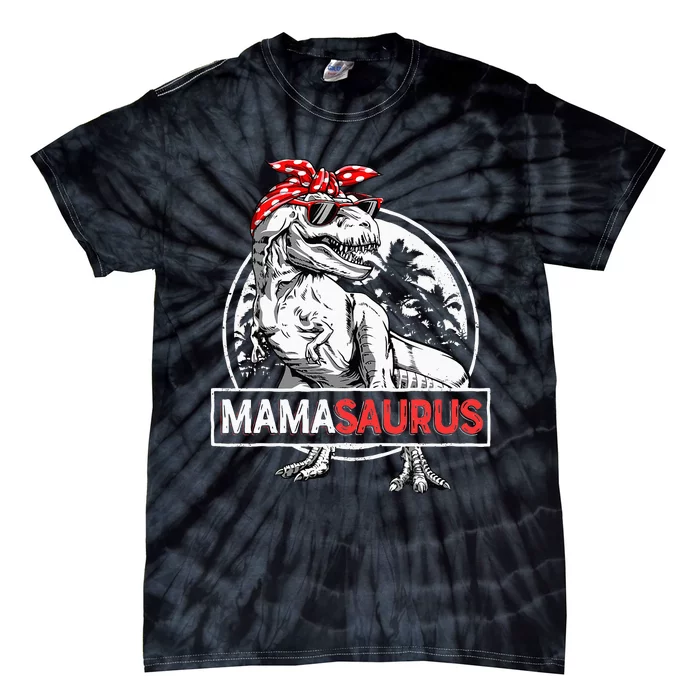 Mamasaurus T Rex Dinosaur Funny Mama Saurus Mothers Family Tie-Dye T-Shirt