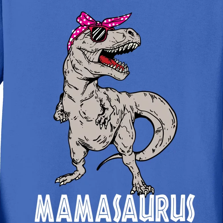 Mamasaurus Tyrannosaurus Rex Dinosaur For Mother Mama Or Mom Gift Kids Long Sleeve Shirt