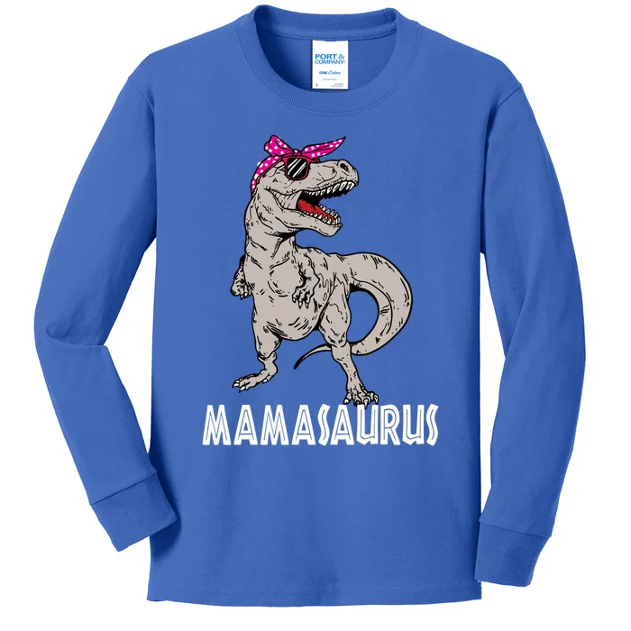 Mamasaurus Tyrannosaurus Rex Dinosaur For Mother Mama Or Mom Gift Kids Long Sleeve Shirt