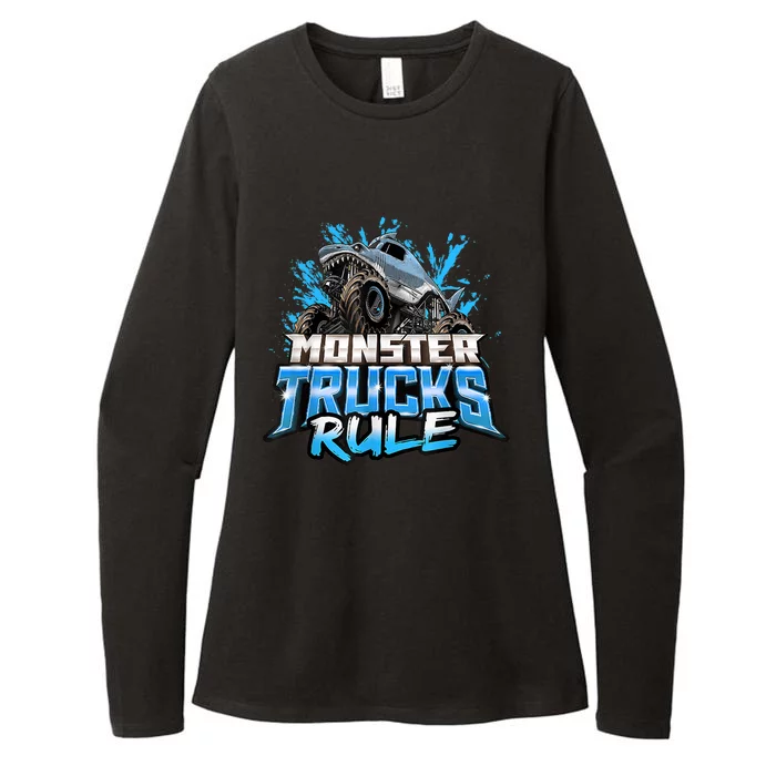 Monster Truck Rule Womens CVC Long Sleeve Shirt