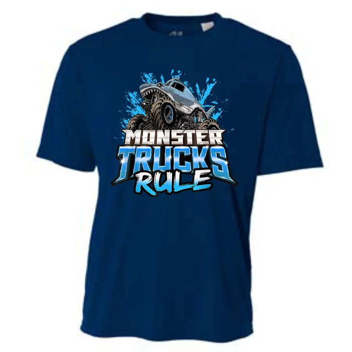 Monster Truck Rule Cooling Performance Crew T-Shirt