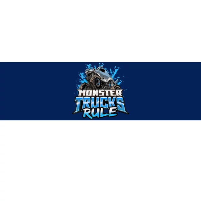 Monster Truck Rule Bumper Sticker