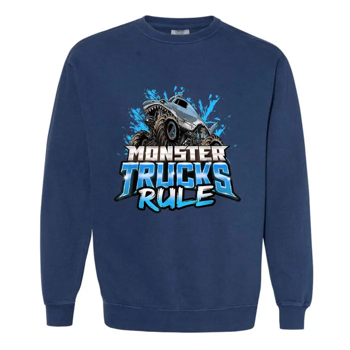 Monster Truck Rule Garment-Dyed Sweatshirt