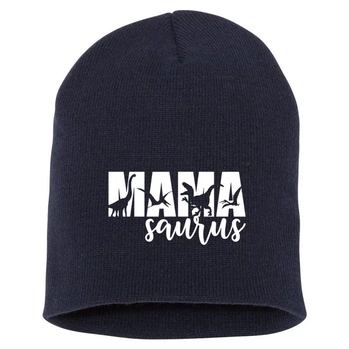 MamaSaurus T rex Dinosaur Funny Mama Saurus Mother's Day Short Acrylic Beanie