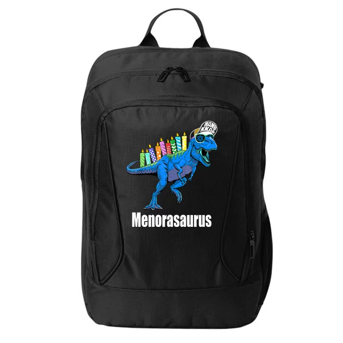 Menorasaurus T Rex Hanukkah Funny Dino City Backpack