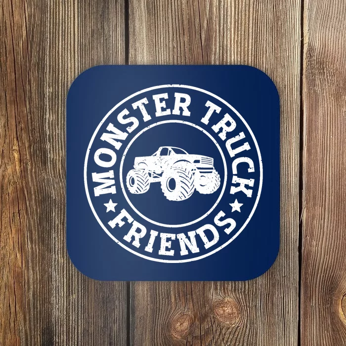 Monster Truck Retro Vintage Atv Friends Coaster