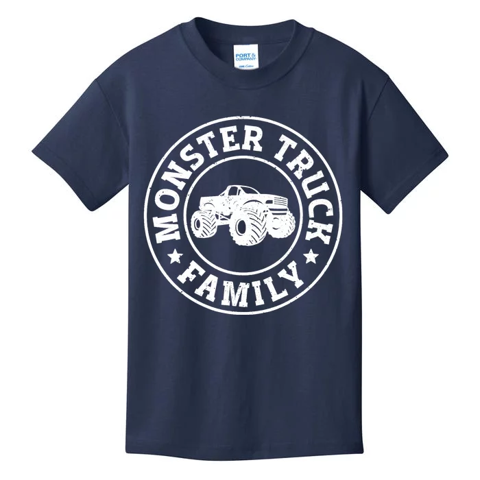 Monster Truck Retro Vintage Atv Family Kids T-Shirt