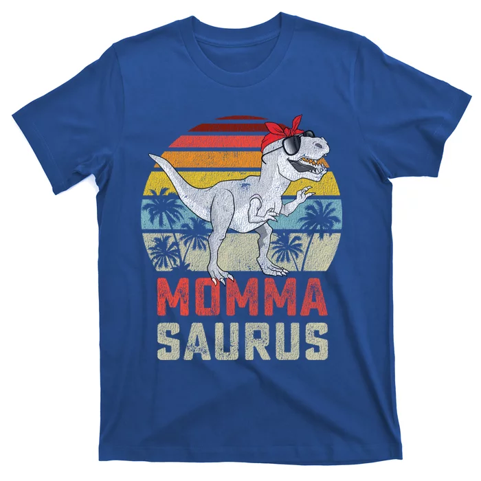 Mommasaurus T Rex Dinosaur Momma Saurus Family Matching Gift T-Shirt