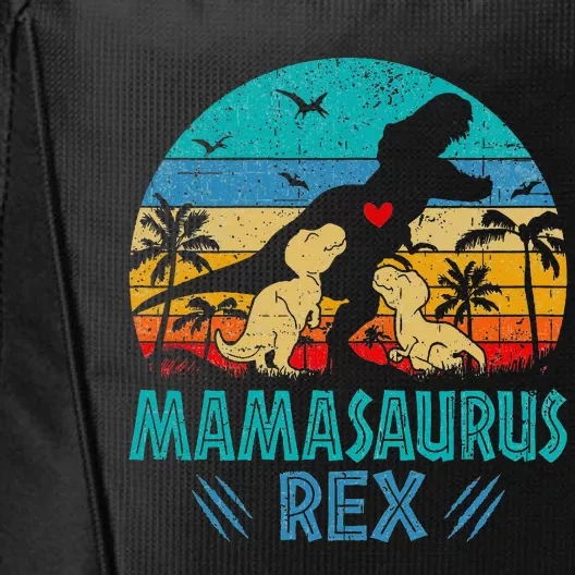 Mamasaurus T Rex Dinosaur Mama Saurus City Backpack