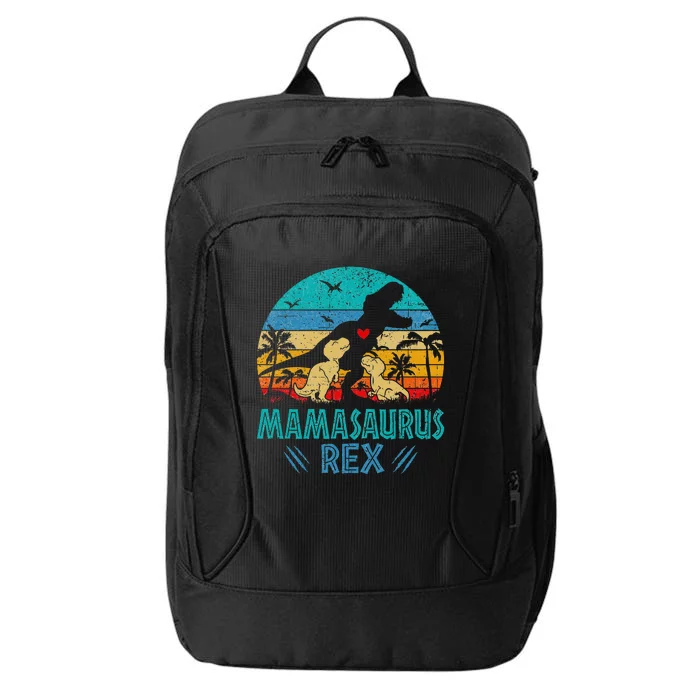 Mamasaurus T Rex Dinosaur Mama Saurus City Backpack