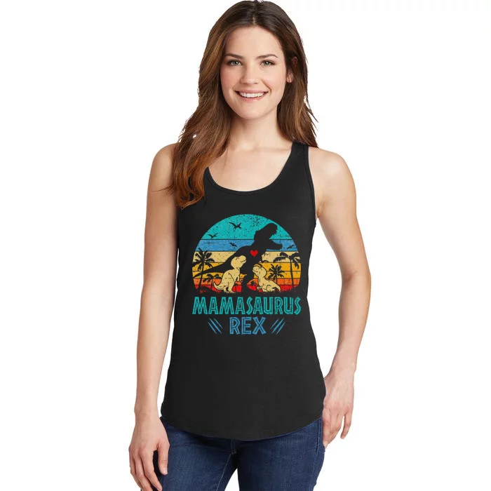 Mamasaurus T Rex Dinosaur Mama Saurus Ladies Essential Tank