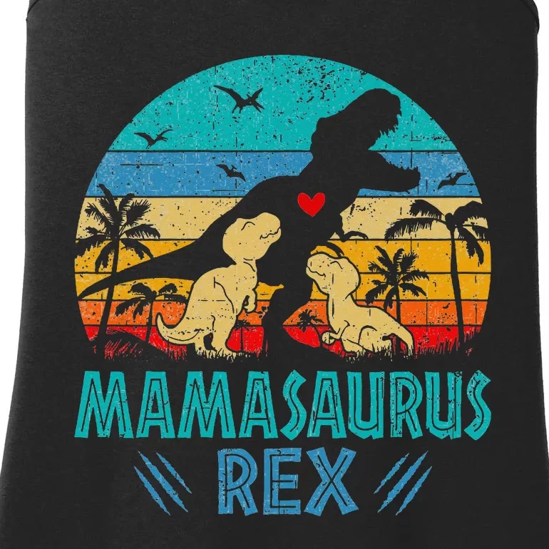 Mamasaurus T Rex Dinosaur Mama Saurus Ladies Essential Tank