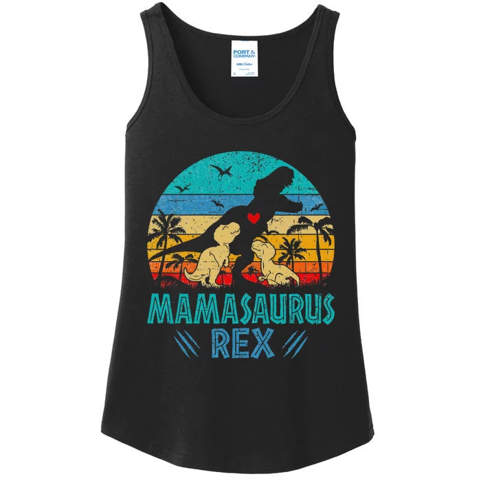 Mamasaurus T Rex Dinosaur Mama Saurus Ladies Essential Tank