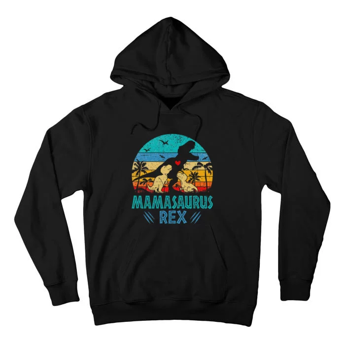 Mamasaurus T Rex Dinosaur Mama Saurus Tall Hoodie