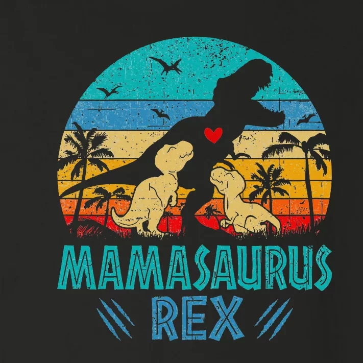 Mamasaurus T Rex Dinosaur Mama Saurus Toddler Long Sleeve Shirt