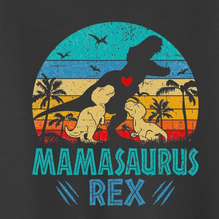 Mamasaurus T Rex Dinosaur Mama Saurus Toddler T-Shirt