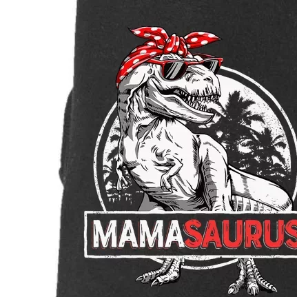 Mamasaurus T Rex Dinosaur Funny Mama Saurus Doggie 3-End Fleece Hoodie