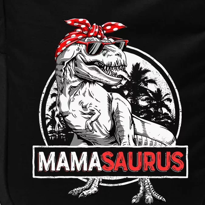 Mamasaurus T Rex Dinosaur Funny Mama Saurus Impact Tech Backpack