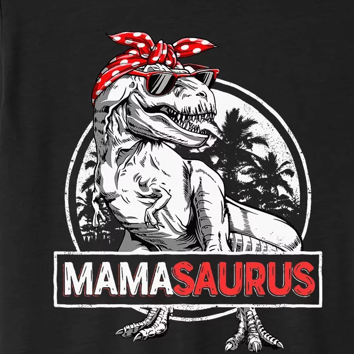 Mamasaurus T Rex Dinosaur Funny Mama Saurus ChromaSoft Performance T-Shirt