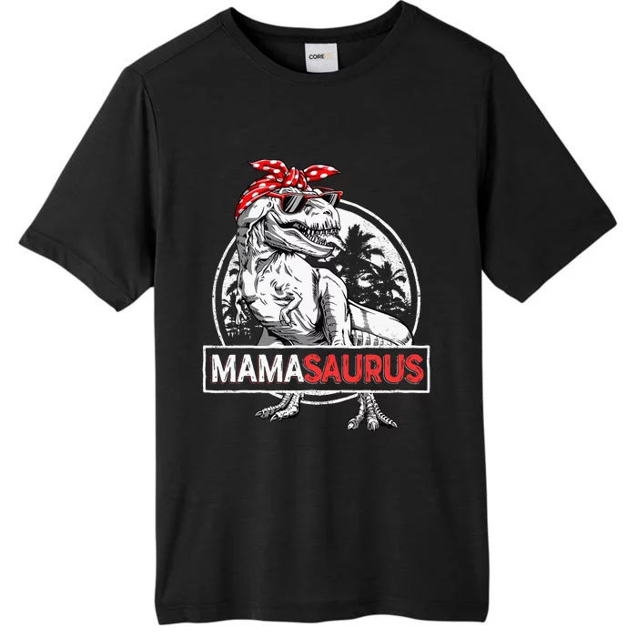 Mamasaurus T Rex Dinosaur Funny Mama Saurus ChromaSoft Performance T-Shirt