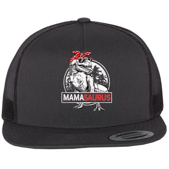 Mamasaurus T Rex Dinosaur Funny Mama Saurus Flat Bill Trucker Hat