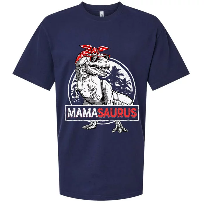 Mamasaurus T Rex Dinosaur Funny Mama Saurus Sueded Cloud Jersey T-Shirt