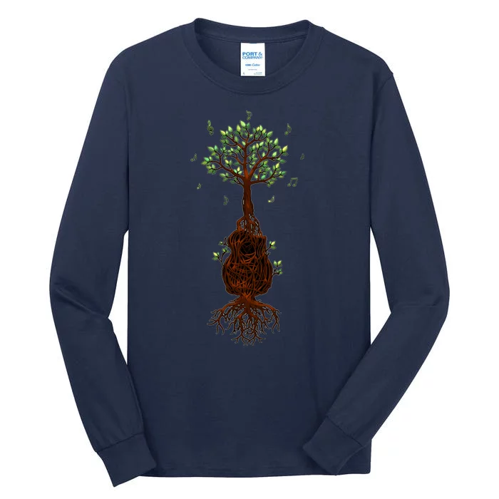 Musical Tree Root Guitar Tall Long Sleeve T-Shirt