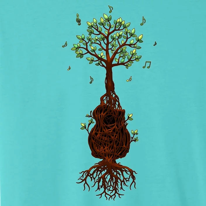 Musical Tree Root Guitar ChromaSoft Performance T-Shirt