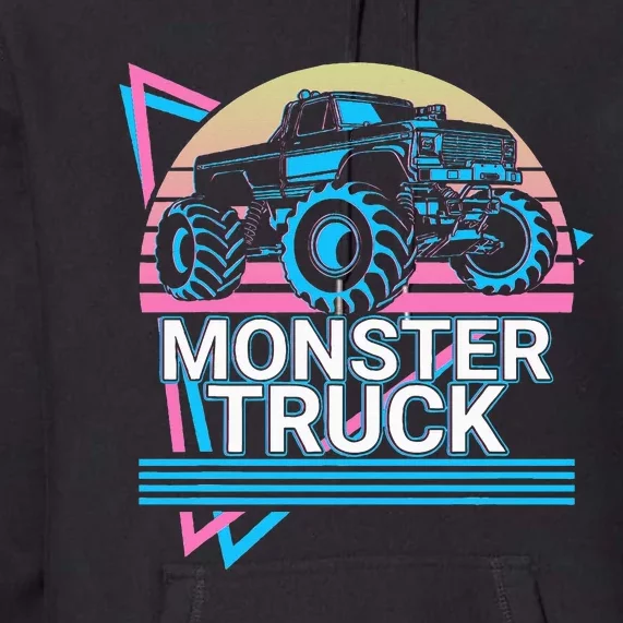 Monster Truck Retro Premium Hoodie