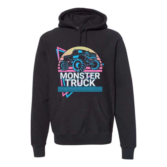 Monster Truck Retro Premium Hoodie