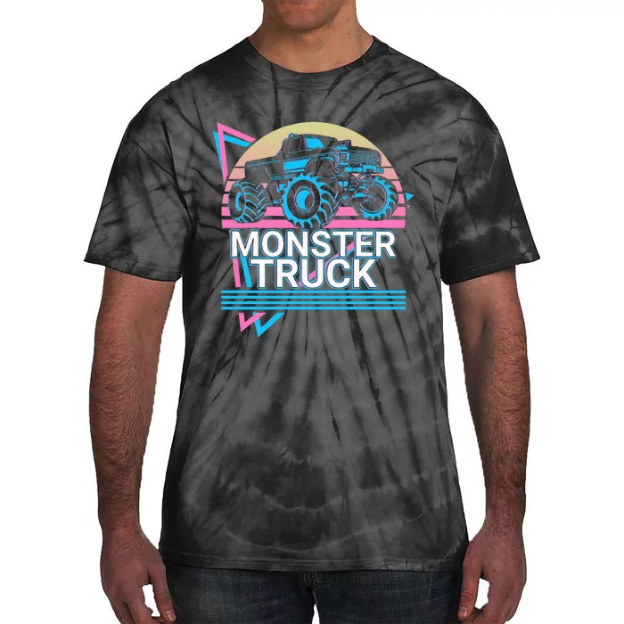 Monster Truck Retro Tie-Dye T-Shirt