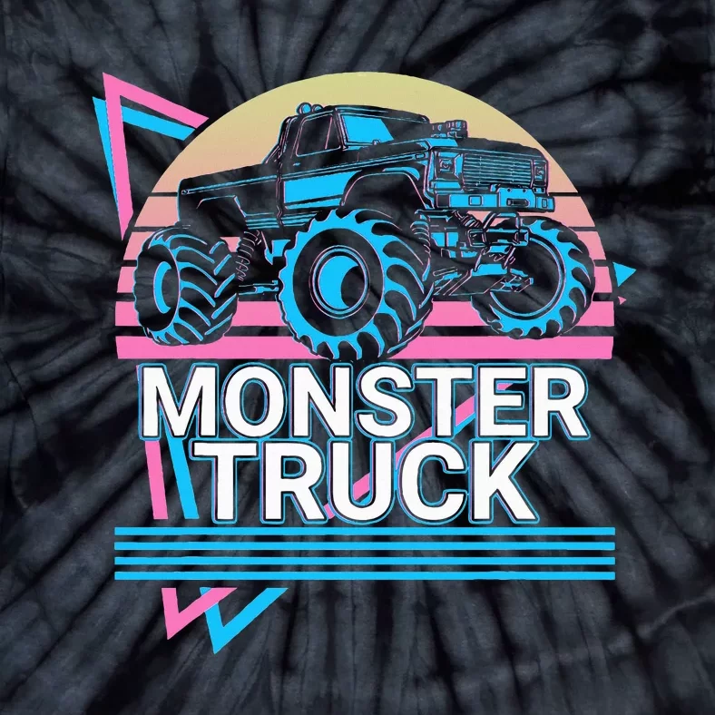 Monster Truck Retro Tie-Dye T-Shirt